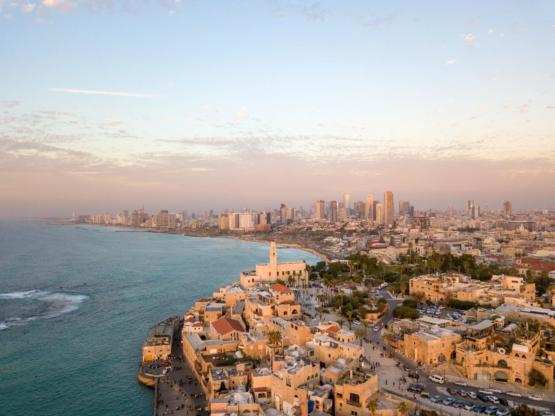Jaffa und Tel Aviv an der Mittelmeerküste